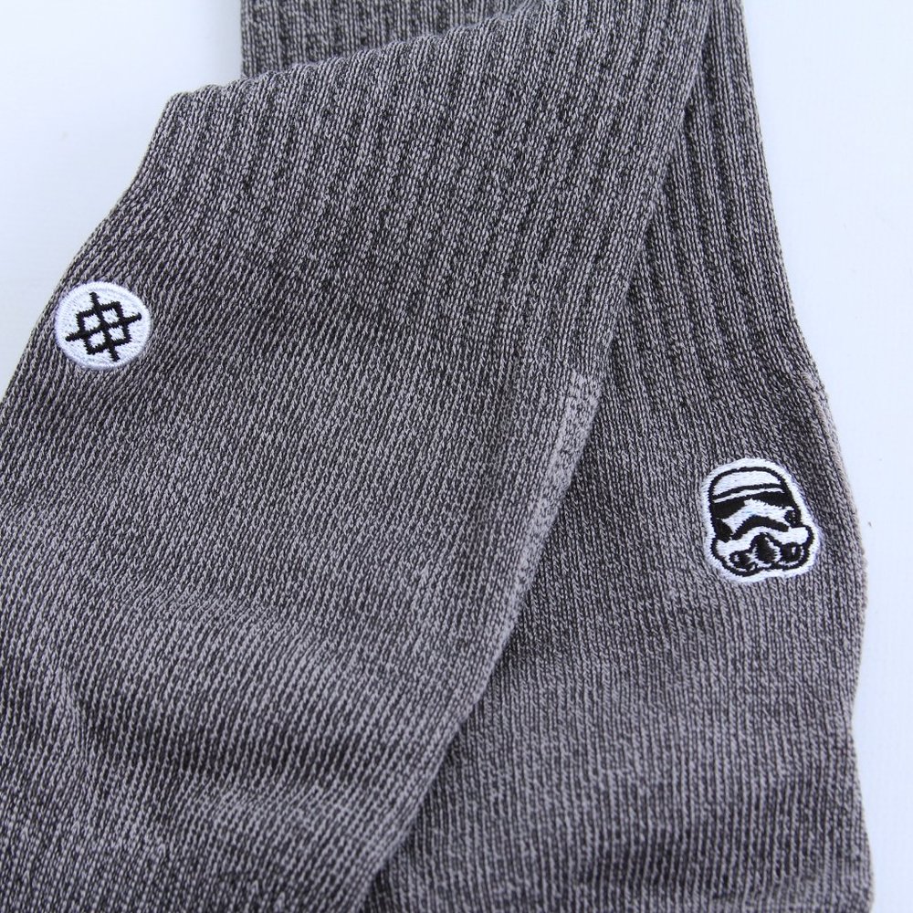 MENS | 2 Stance Grey Solid Trooper Star Wars NEW - Picture 12 of 14